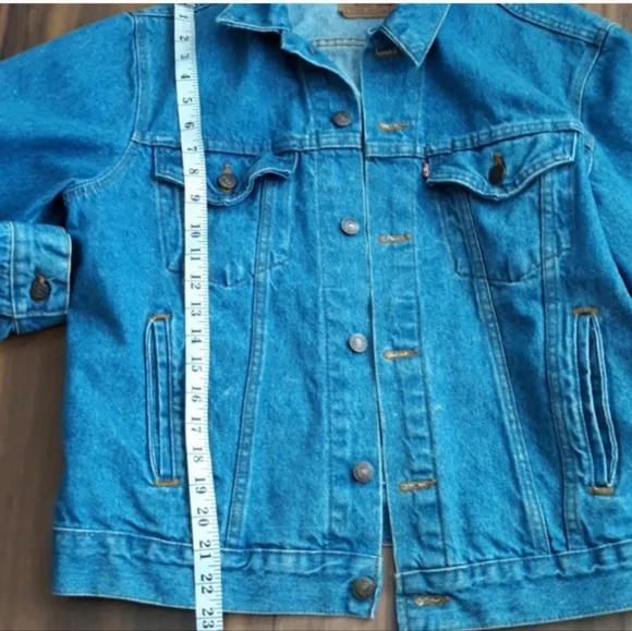Vintage Levis Denim Jacket Trucker Jean Made In USA